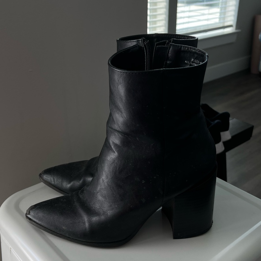 Black ankle boots